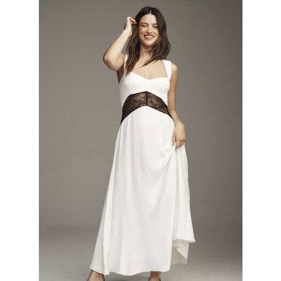 sachin and babi light blue dress Bhldn Strapless Drop Waist Maxi Dress Evening Dresses main image 1